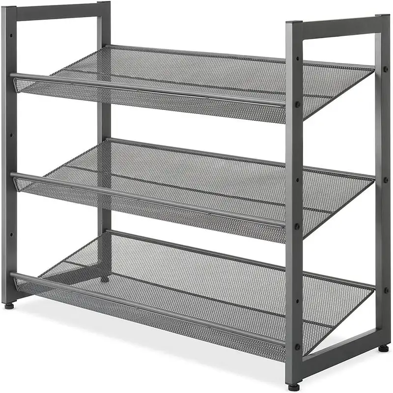 

Modern and Contemporary 3-Tier Stacking , Steel, Gray