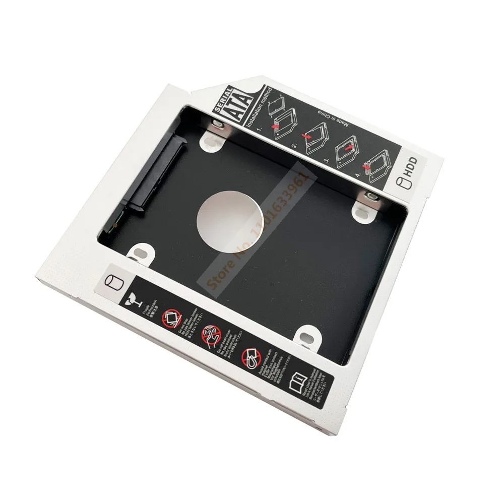 

Universal 12.7mm SATA 2nd Hard Drive HDD SSD Optical Bay Caddy Frame Adapter for Asus N53S K50 K53e U30Jc n55vv k75v G73Jh