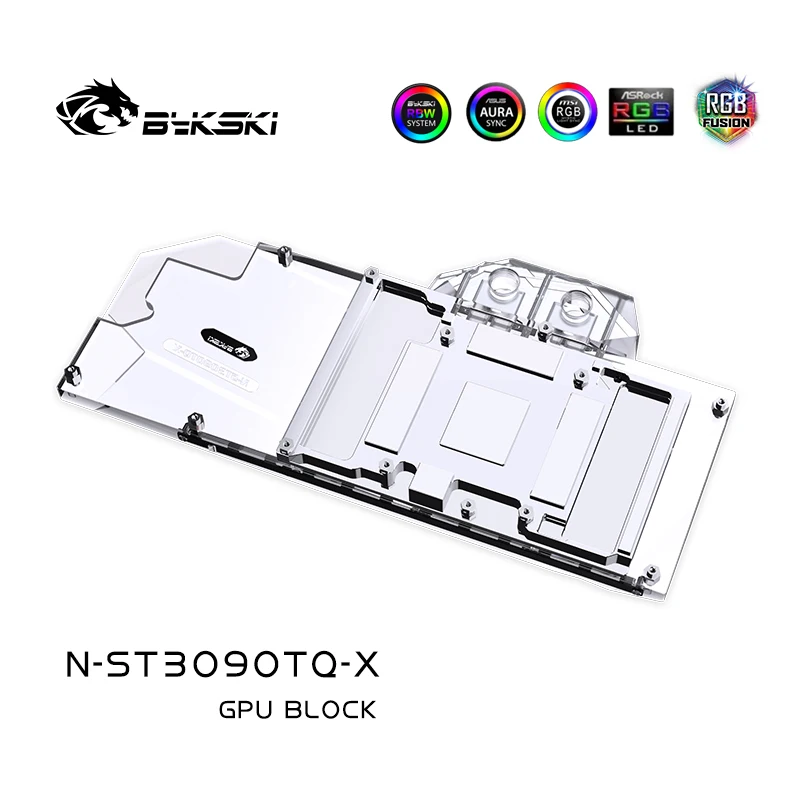 Водяной блок Bykski GPU для Zotac RTX3080-10G6X/3080ti 12G6X/309024G6X Apocalypse OC видеокарта VGA охлаждение |