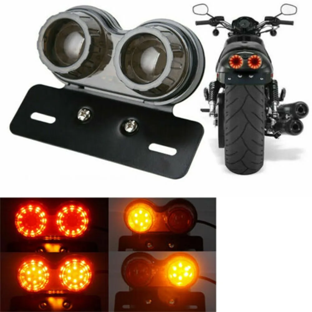 

ABS Plastic Tail Light Brake Light Integrated License Plate Motorcycle