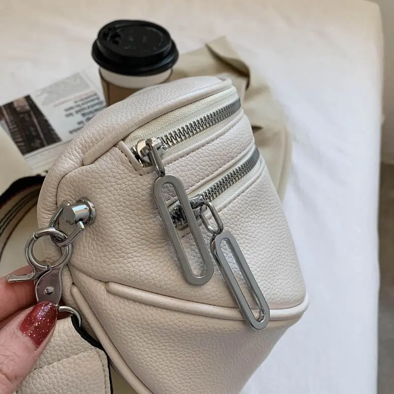 Women Crossbody Fashion Shoulder Bag Wide Strap Soft Leather Female Messenger Bag For Ladies High Quality Semicircle Saddle Bags