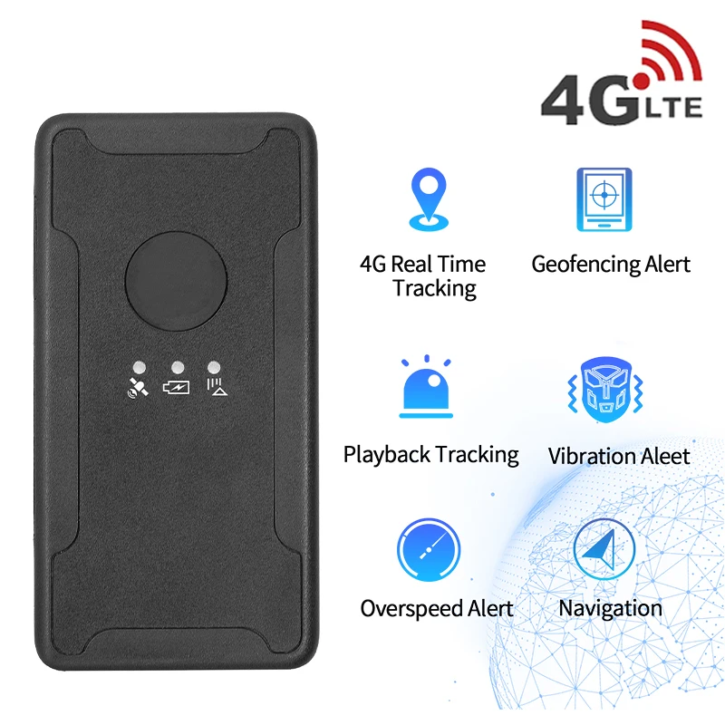 

4G GPS BDS Tracker Car WD05 3000mAh 100 Days Standby Vehicle Qualcomm chip Tracker GPS Locator Waterproof Shake Alarm Magnet
