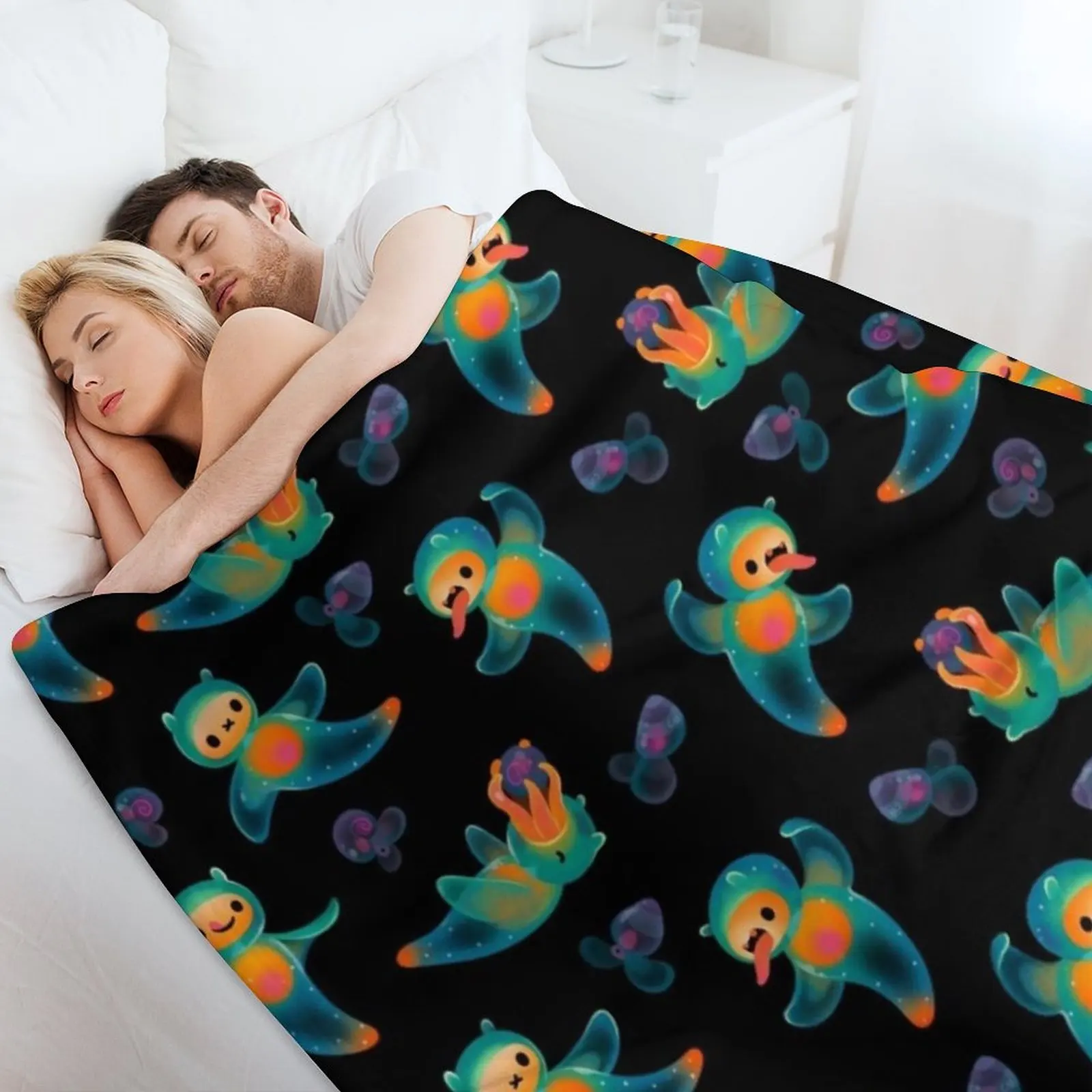 Морской ангел и морская бабочка Плед Волосы на зиму Большие одеяла для детских