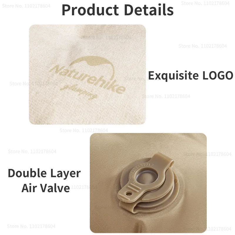 Туристическая надувная подушка Naturehike из ТПУ Ультралегкая мягкая удобная