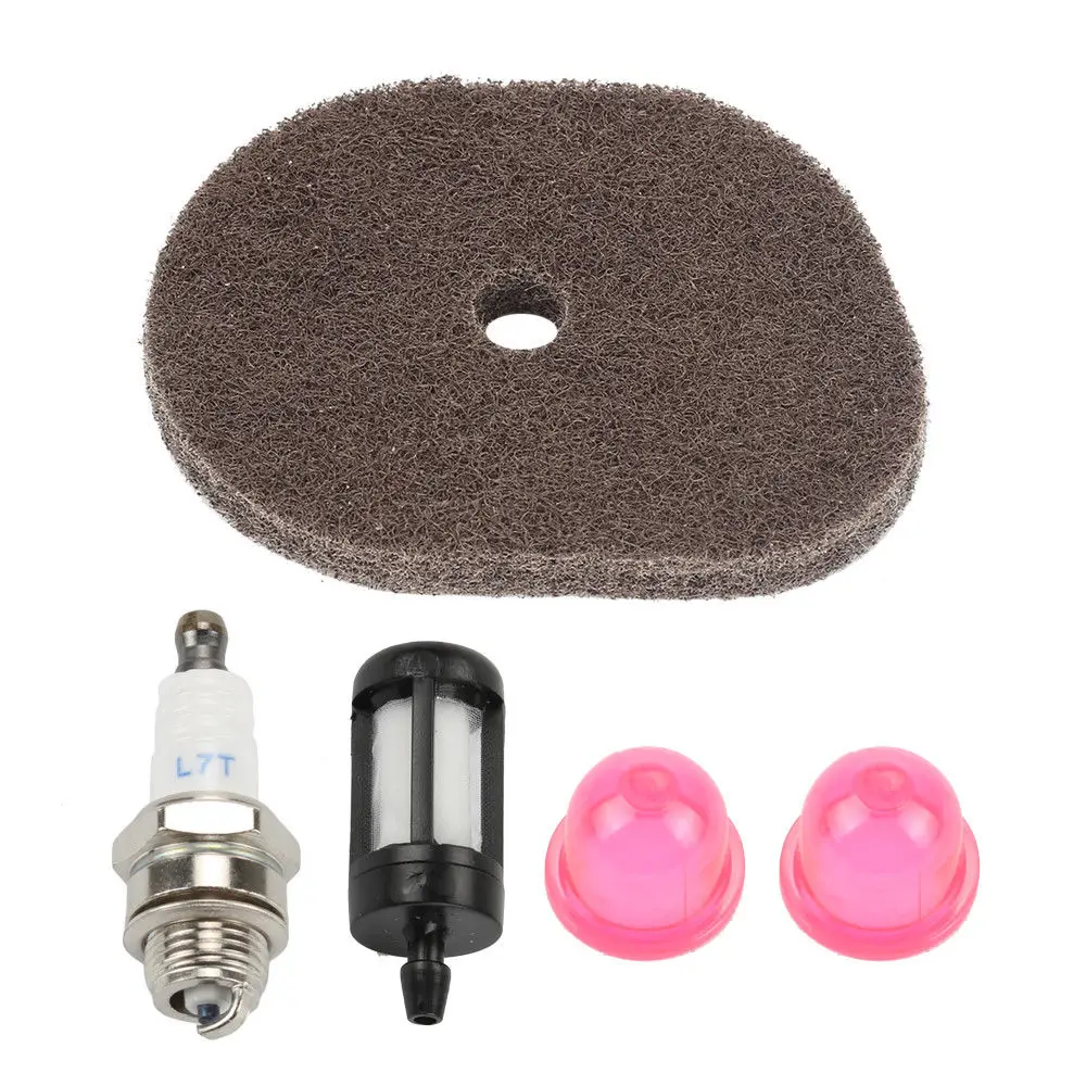 

Kit Set Spark plug Air fuel filter Primer bulbs For Stihl FS40 FS40C FS50 FS50C FS56 FS70 Trimmer Garden Grass
