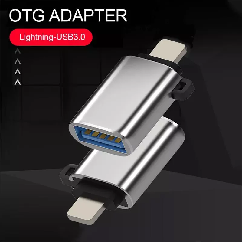 Адаптер OTG USB 3 0 адаптер конвертер 8Pin для Iphone 13 12 mini 11 pro max se 8 plus Otg с пряжкой U-диска