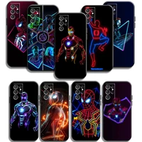 marvel comics logo phone cases for samsung galaxy a31 a32 4g a32 5g a42 5g a20 a21 a22 4g 5g carcasa back cover