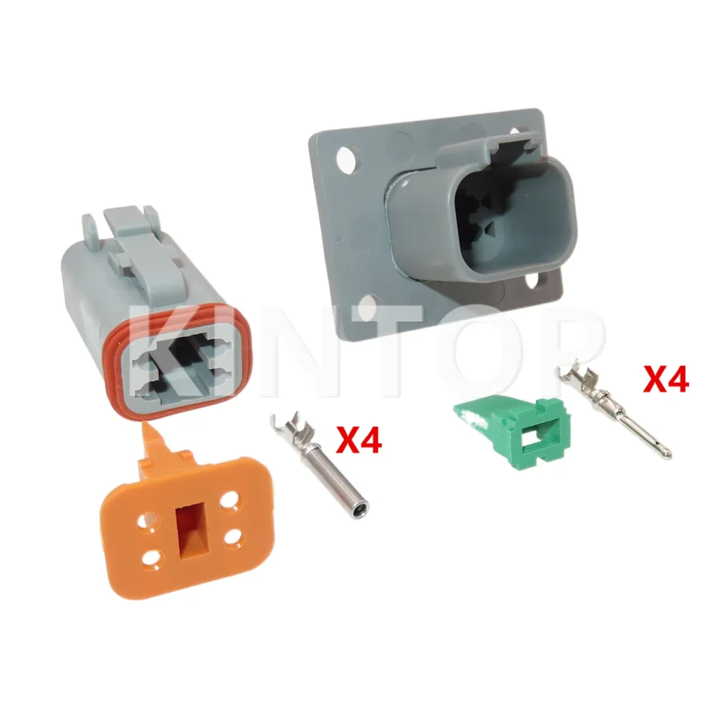 

1 комплект, 2/3/4/6/8/12 контактов, сборка переменного тока, автоматический пластиковый корпус, автомобильная водонепроницаемая розетка DT04-2P-L012 DT04-3P-L012 DT04-4P-L012