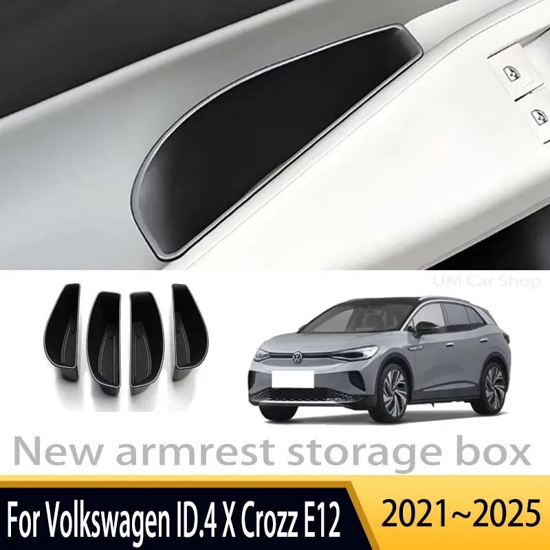 Автомобильные аксессуары для VW Volkswagen ID.4 X Crozz E12 2021 ~ 2025 консольный подлокотник