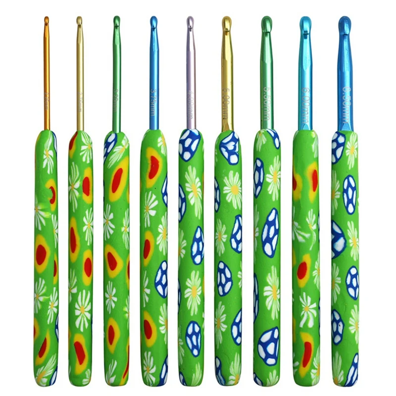 

Детский набор крючков для вязания, мягкие керамические смешанные цветные вязальные спицы, домашнее Вязание своими руками