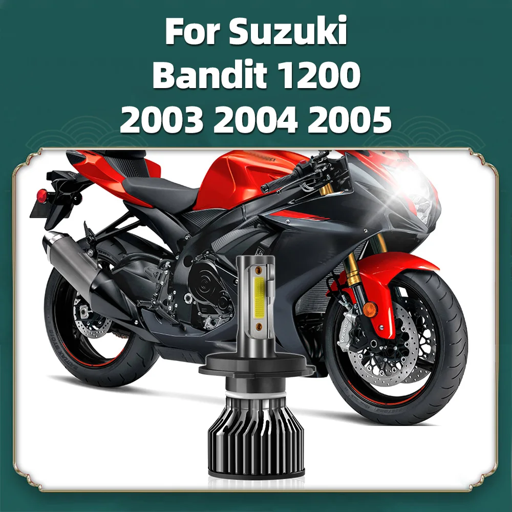 1 шт. лампа для мотоциклетных фар светодиодная H4 Suzuki Bandit 1200 2003 2004 2005 мотоцикла 10000