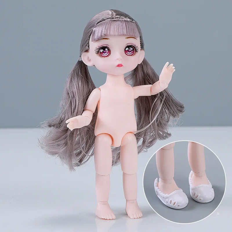 16 см милая кукла 1/8 Bjd мульти-шарнир Подвижная с комическим лицом Аниме Девушки