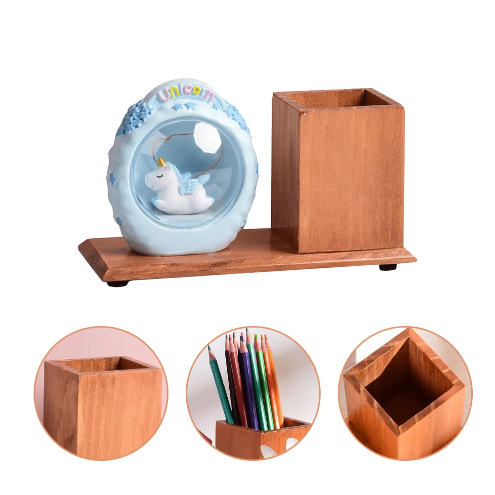 

Wooden Pen Holder Multi-function Pencil Organizer Pencil Holder Pen Supply