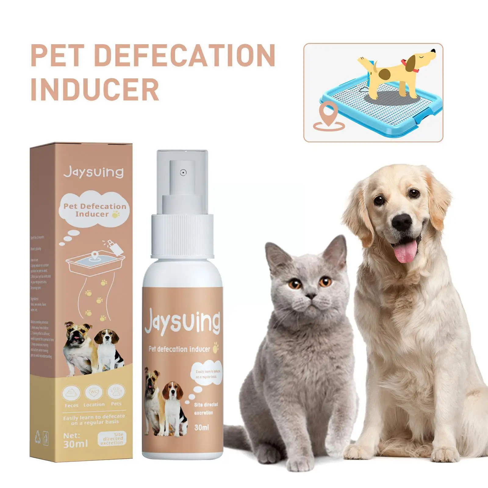 

30ml Pet Dog Spray Inducer Dog Toilet Training Puppy Pet Spray Positioning Training Potty Defecation O3c6