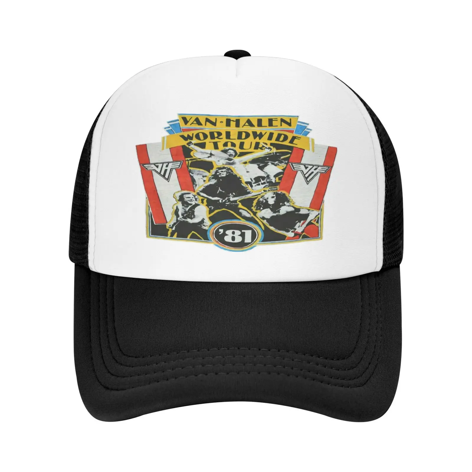 

Van Halen Worldwide Tour 1981 Shirtheavy Cap Women's Hats Baseball Cap Trucker Hat Men's Cap Hat Beanie Men's Caps Hat Men Cap