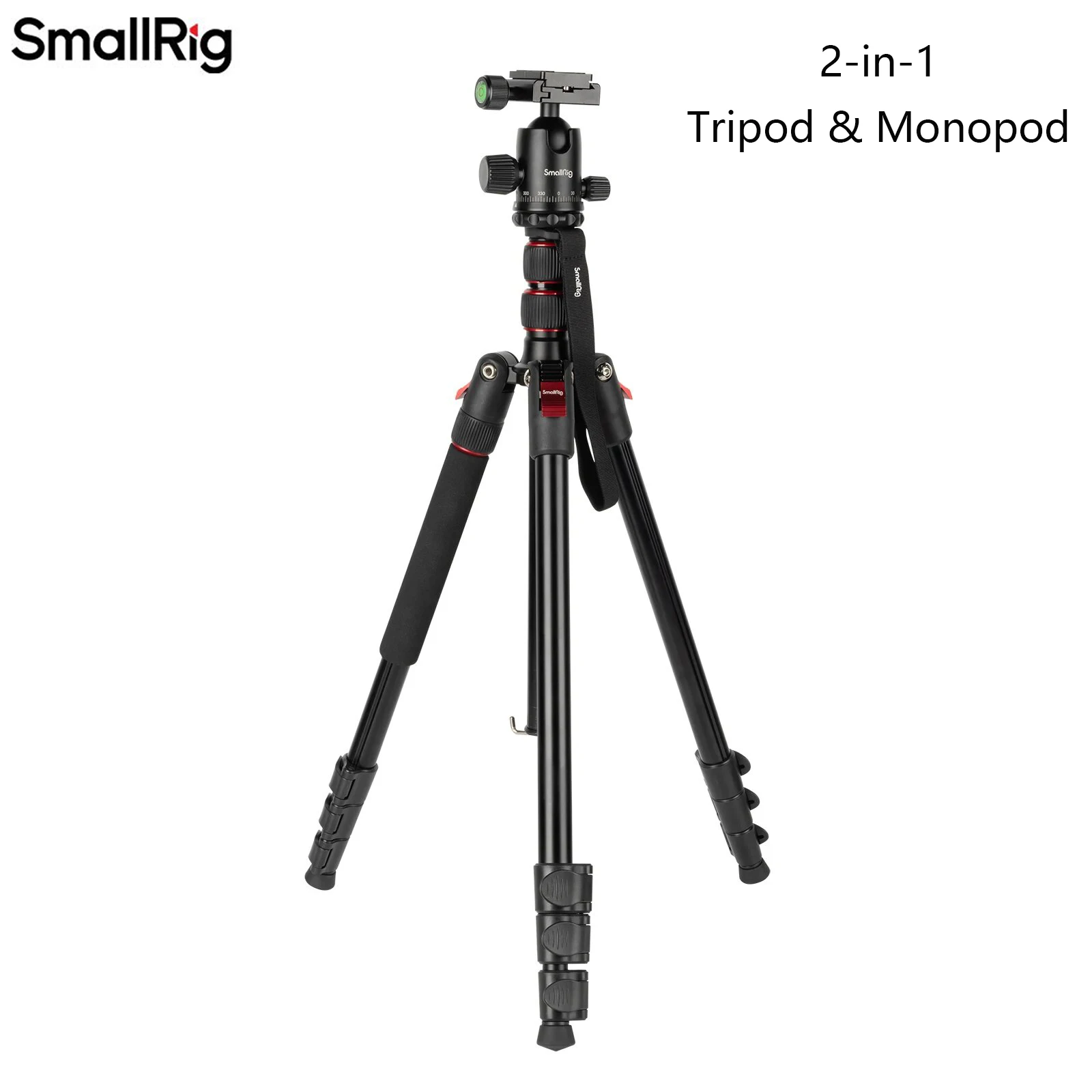 Штатив-монопод из алюминиевого сплава с шариковой головкой поворот на 360 ° 15 кг