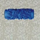 5-дюймовый синий резиновый ролик для украшения стен, фоторолик без ручки, листья 002YB