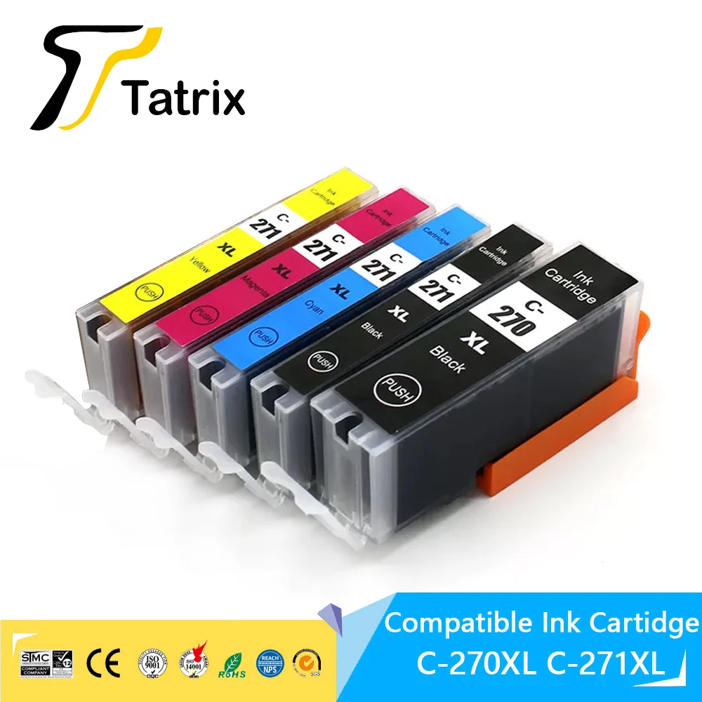 Татрица для Canon 270 271 PGI 270XL CLI 271XL совместимая чернильная Cartrdige принтера PIXMA