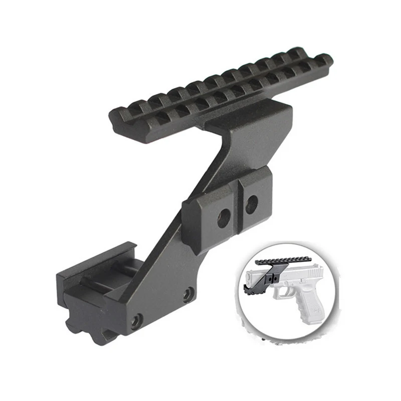 

Aluminum Weaver Picatinny Tactical Top & Bottom 20mm Rail Pistol Scope Mount Adapter For Red Dot Laser Sights Lights Fits Glock