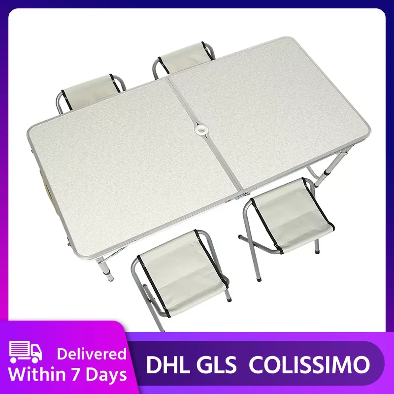 

Modern and simple style Folding Table Chair Camping Aluminium Alloy Picnic Table Durable Flexible Table Desk