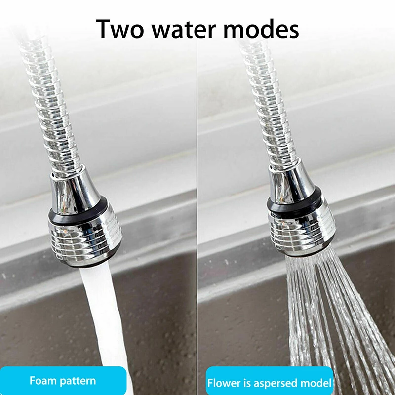 

Kitchen Bubbler Faucet Spout Splash Head Sprinkler Water Saver Nozzle Universal 360-degree Rotation For Kitchen Toilet