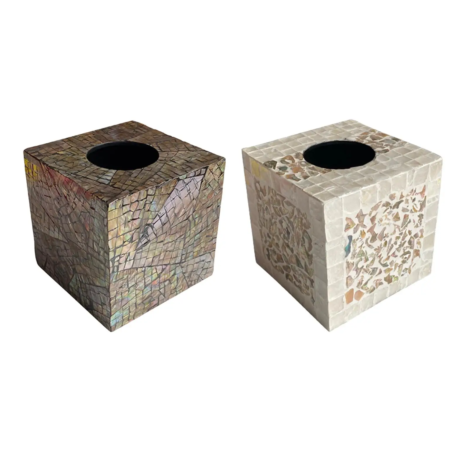 

Shell Tissue Box Tissue Holder Napkin Dispenser Tissue Container Modern Durable for Car Dining Room Countertop Bedroom Office