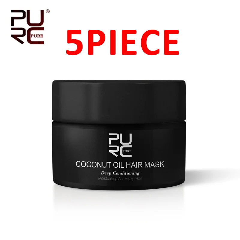 

Purc Coconut Oil Hair Mask Keratin Smoothing Straightening Repairs Damage Damage Frizzy Dry Hair Scalp Treatment for Hair Care