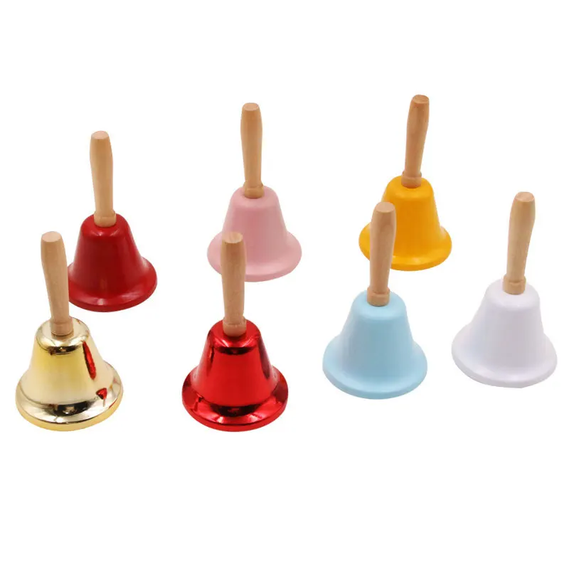 

Christmas Hand Bell Bauble Jingle Bells Gold School Handbell Restaurant Supplies Xmas Noel New Year 2023 Adornos De Navidad