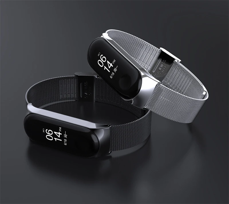 For Xiaomi Mi Band 7 6 4 5 Strap Wrist Metal Bracelet Screwless Stainless Steel MIband for Mi Band 7 6 4 3 5 Wristbands Pulseira