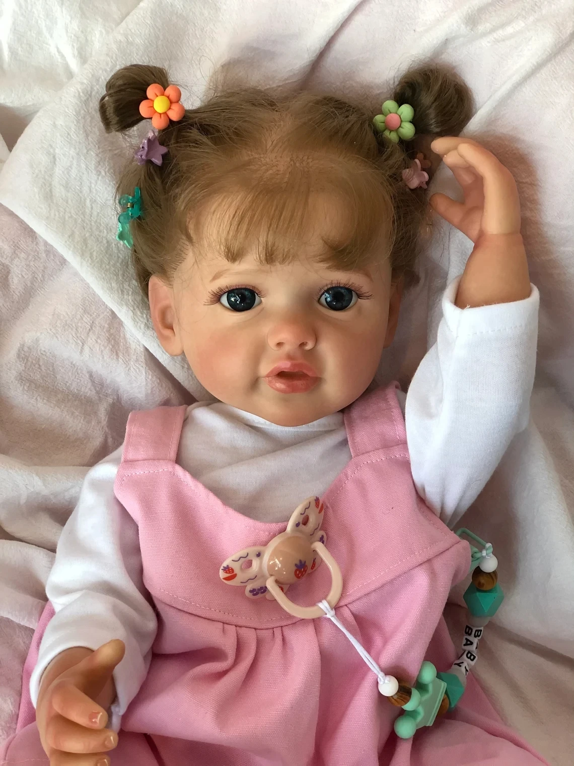 NPK 55CM Full Body Silicone Waterproof Toddler Girl Doll Pri