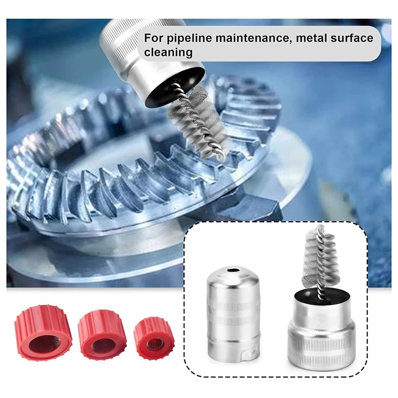 6 шт. очиститель медных труб и 1 набор щеток для чистки клемм аккумулятора удобные