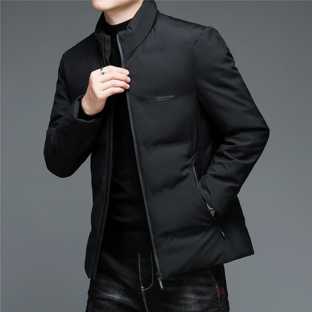COODRONY Brand Stand Collar Zipper Jacket Men Clothing Winter New Arrival Thick Warm Parka Business Casual Slim Fit Coats Z8153