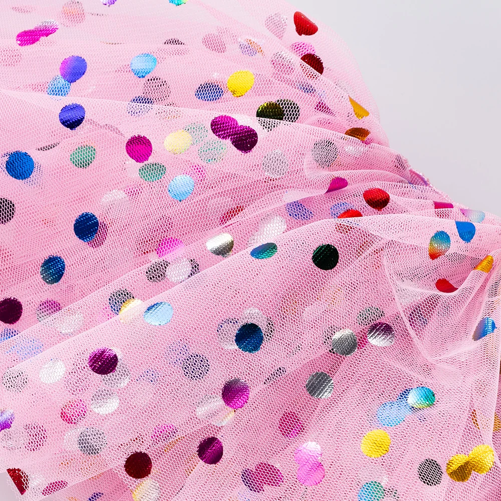 Детская летняя юбка-пачка в разноцветный горошек на Возраст 3-24 месяца |