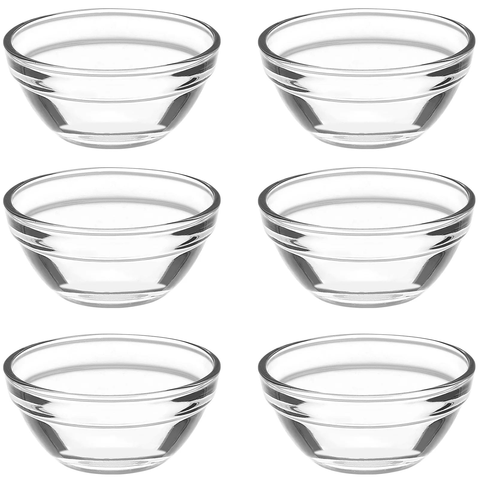 

6 Pcs Bozai Cake Bowl Clear Glass Bowls Jelly Cups Mold Pudding Cups Small Glass Bowl Mini Glass Bowls Small Glass Bowl