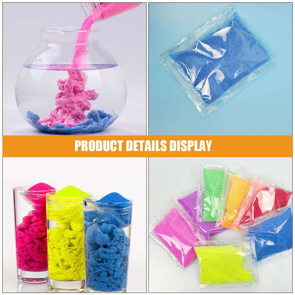 7 упаковок песочных игрушек портативных маленьких гидрофобных песков детский