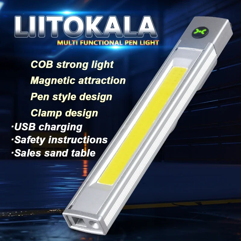 

LiitoKala LF-512 алюминиевый магнитный фонарик