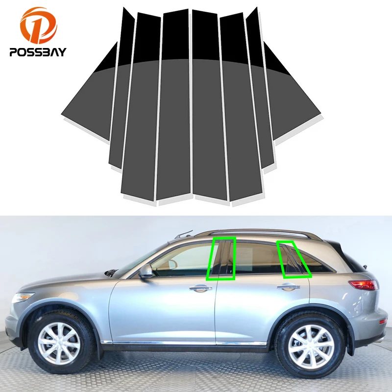 

Car Window Pillar Posts Door Trims Cover Styling for Infiniti FX35 FX45 2003 2004 2005 2006 2008 Accessories Auto Exterior Parts