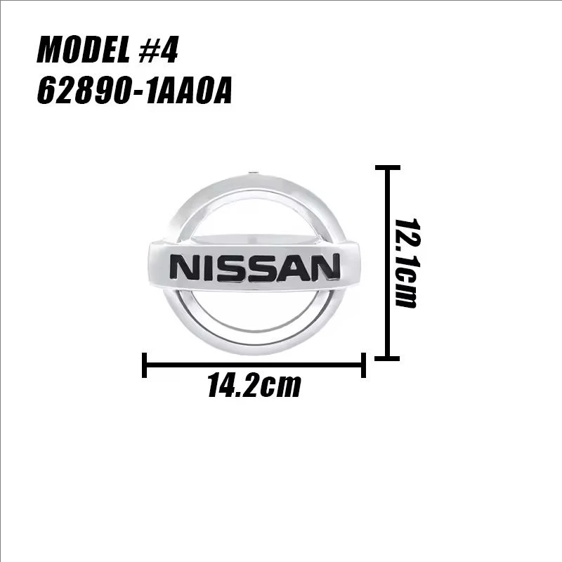 

2025 Горячая эмблема переднего капота Nissan, задний значок багажника, логотип X-trail Qashqai Rogue Sport RogueAltima Versa Juke Leaf, автомобильный аксессуар
