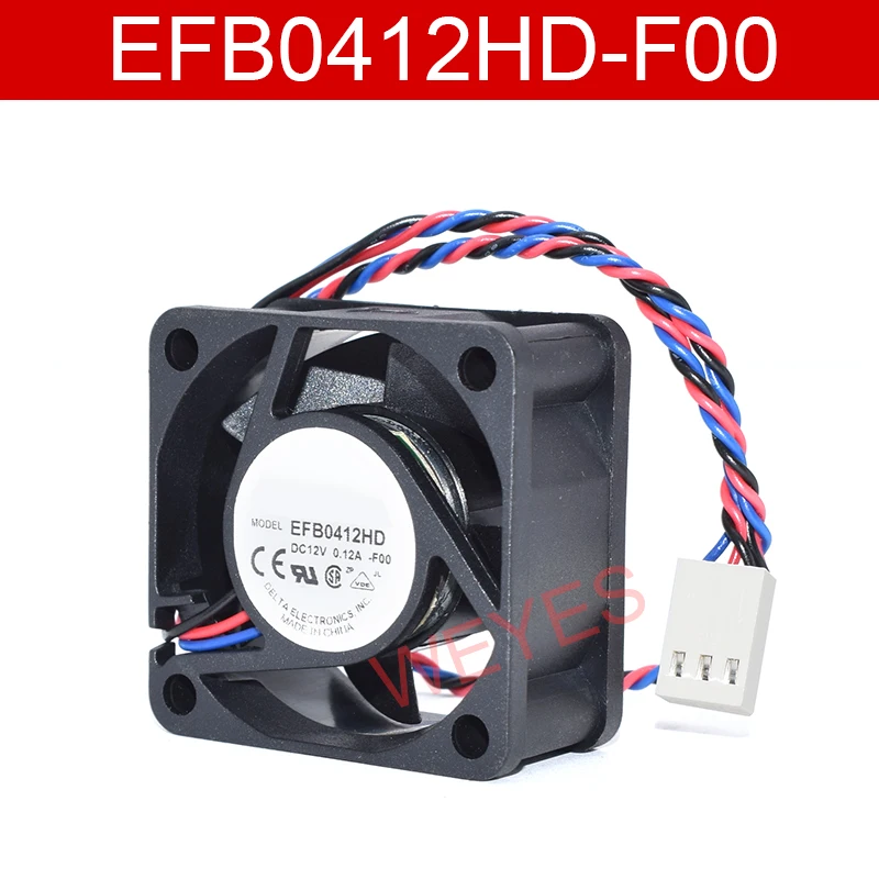 3-линейный охлаждающий вентилятор EFB0412HD -F00, постоянный ток, 12 В, 0,12 А