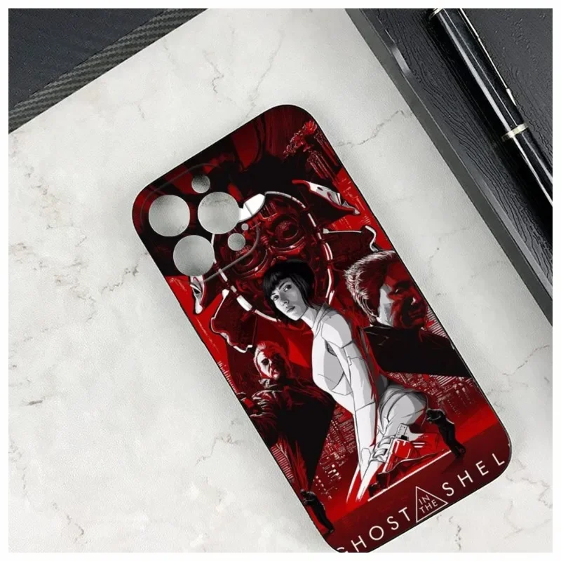 Чехол для телефона с аниме куклой Iphone 15 14 12 11 13 Pro Max XR 7 8 Plus мягкий чехол G-Ghost In The Shell