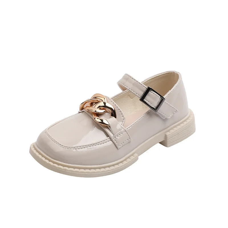 

Girls princess shoes spring autumn 2022 new black leather shoes British style soft sole shoes children single shoes summer