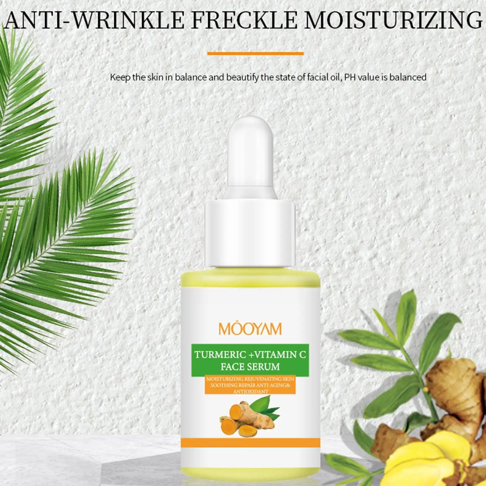 

30ml Turmeric Vitamin C Oil Skin Glow To Lightening Skin Serum Dark Acne Acne Dark Whitening Spot Repair Patches Bright Fac L5D2