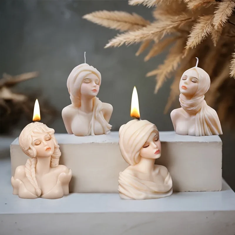 Принцесса девушка ароматерапевтическая свеча силиконовая форма милая