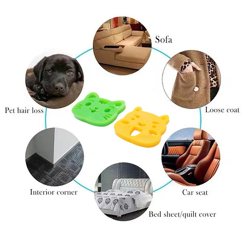 

Pet Hair Remover Silicone Brush Sofa Car Washing Machine Laundry Catcher Machine Reusable Cleaning Products Accessories