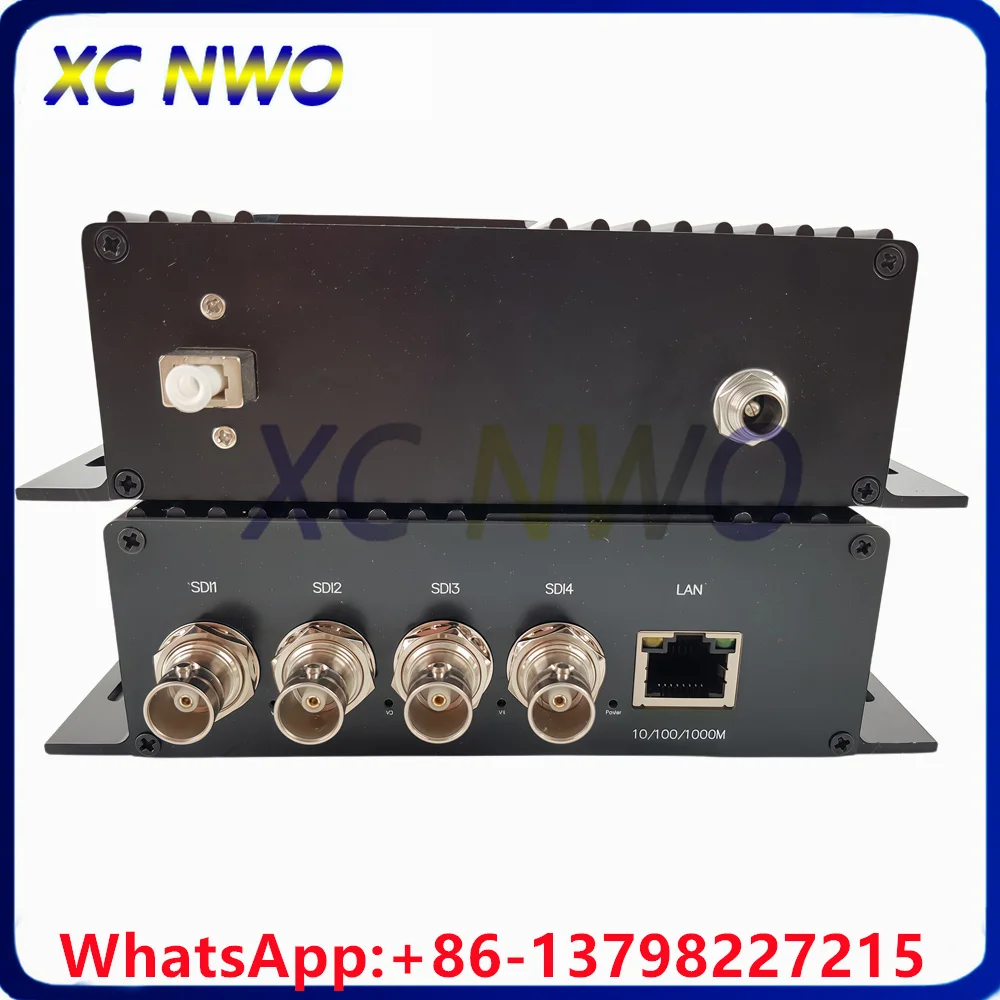 Фото 4-канальный передатчик 3G SDI SM, симплексный, 3G BIDI LC 20 км, коннектор, европейское зарядное устройство, настольный оптический трансивер. №2