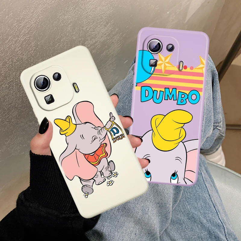 

Anime Dumbo Cute Case For Xiaomi Mi 12 11 11i 10 10S 9 6 Ultra Lite Pro SE Silicone Liquid Rope Phone Cover Capa Coque Core
