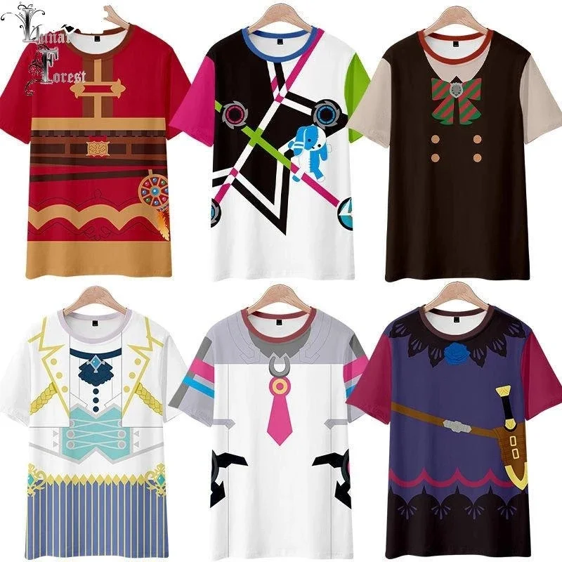 

Детская футболка от 2 до 14 лет, красивая одежда Uma musum, футболка для мальчиков и девочек с 3D принтом, Мультяшные футболки в стиле Харадзюку, дет...