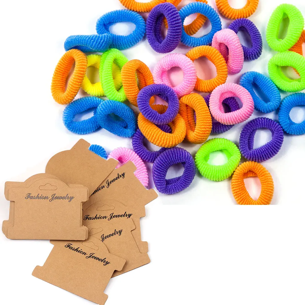 

100 Pieces Hairclip Paper Card Hairpin Display Hair Clip Cards Supply