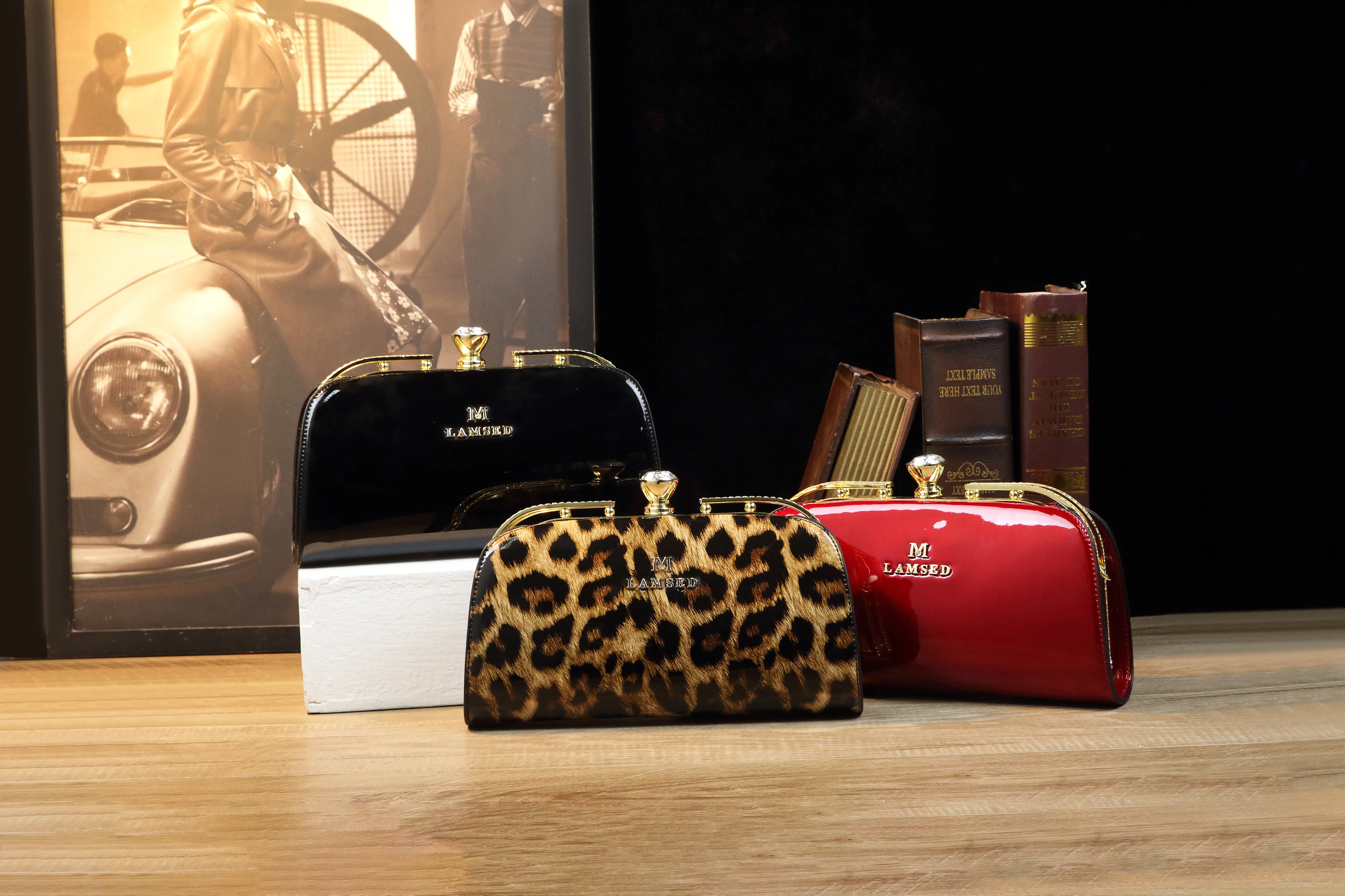 Handheld Bag With Diamond Inlaid Bag Aristocratic Temperament  Women's SHoulder Bag