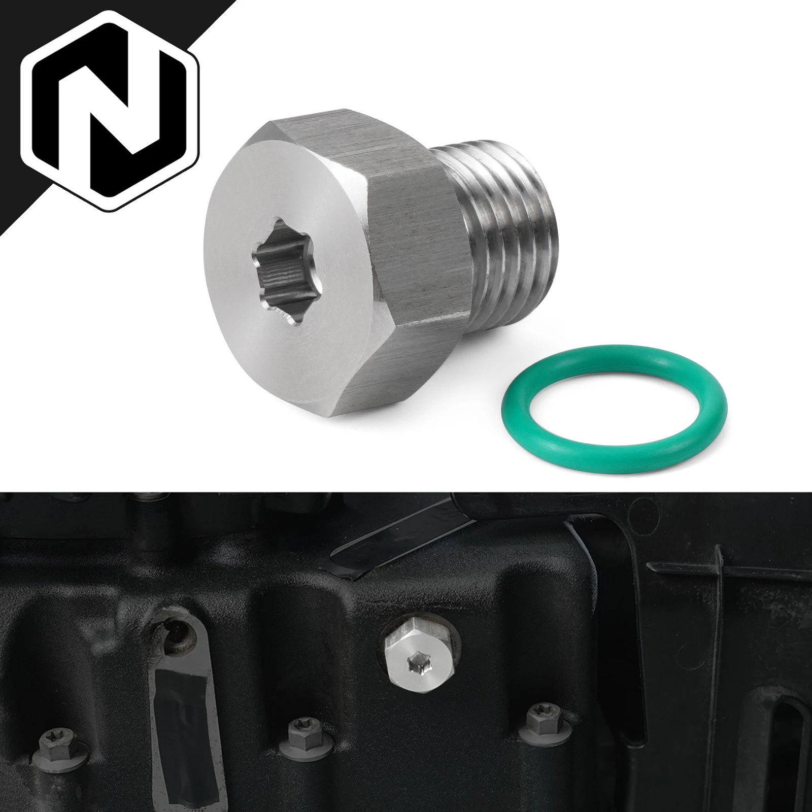 Фото Магнитный болт для слива масла NICECNC для Harley Sportster S RH1250S 2021-2024, Pan America 1250 RA1250, Nightster RH975 RH975S 2023-24 №1